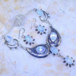 Opalite Necklace and Earings
